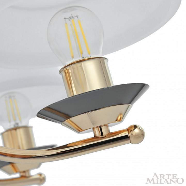 Подвесная люстра Arte Milano Florentia-1240 6 ламп 301240/6 Bk/Gd