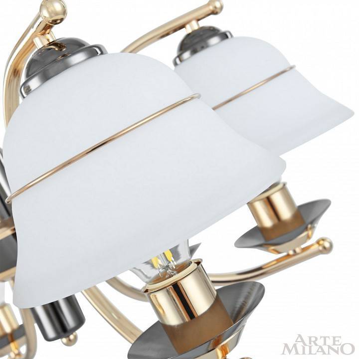 Подвесная люстра Arte Milano Florentia-1240 6 ламп 301240/6 Bk/Gd