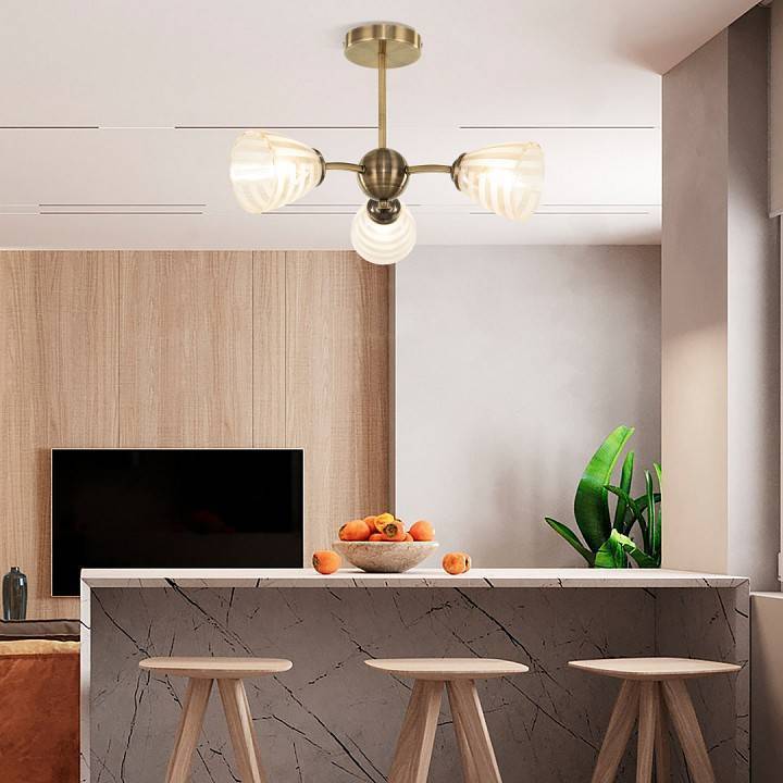 Люстра на штанге Arte Milano Napoli 3 лампы 320107/3 AB