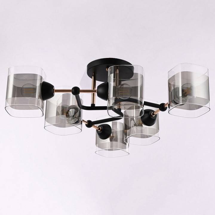 Потолочная люстра Arte Milano AMALFI 6 ламп 324308/6 BK+FG