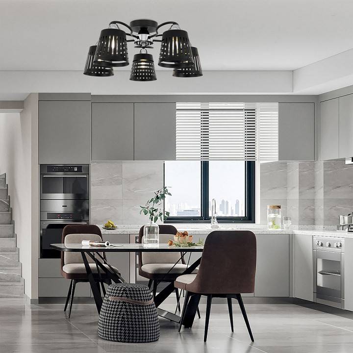 Потолочная люстра Arte Milano AMALFI 328207/5 BK.CR