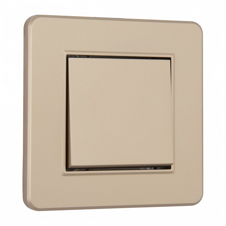 Выключатель одноклавишный Arte Milano SET16-1 SET16-1-30-1 shampan