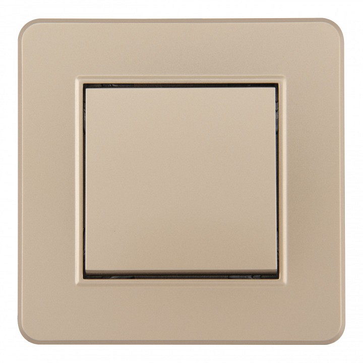 Выключатель одноклавишный Arte Milano SET16-1 SET16-1-30-1 shampan