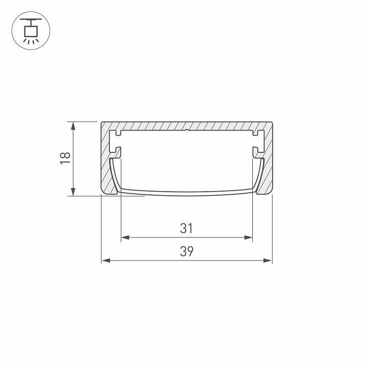 Профиль универсальный Arlight ARH-WIDE 030982