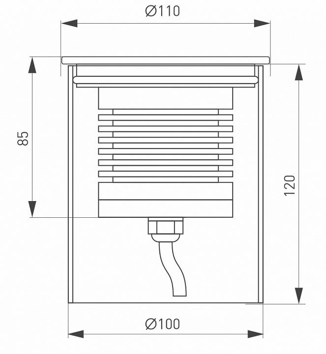 Встраиваемый в дорогу светильник Arlight Ground 033578