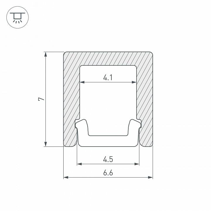 Профиль накладной Arlight ARH-KANT 36398