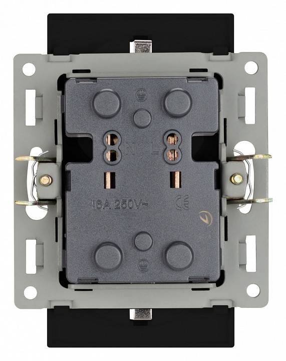 Розетка двойная с заземлением и со шторкой, без рамки Arlight SCT 043765