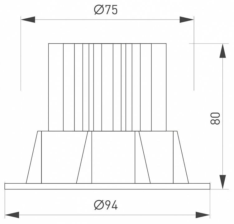 Встраиваемый светильник Arlight ATOLL 044620