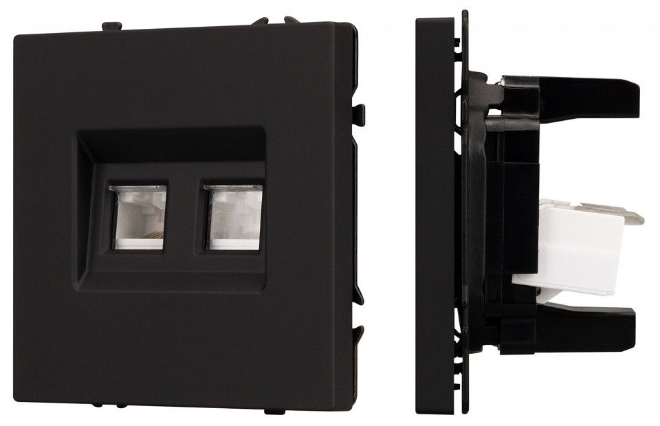 Розетка двойная Ethernet RJ-45 без рамки Arlight NOBE 054313(1)