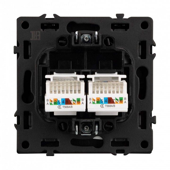 Розетка двойная Ethernet RJ-45 без рамки Arlight NOBE 054313(1)