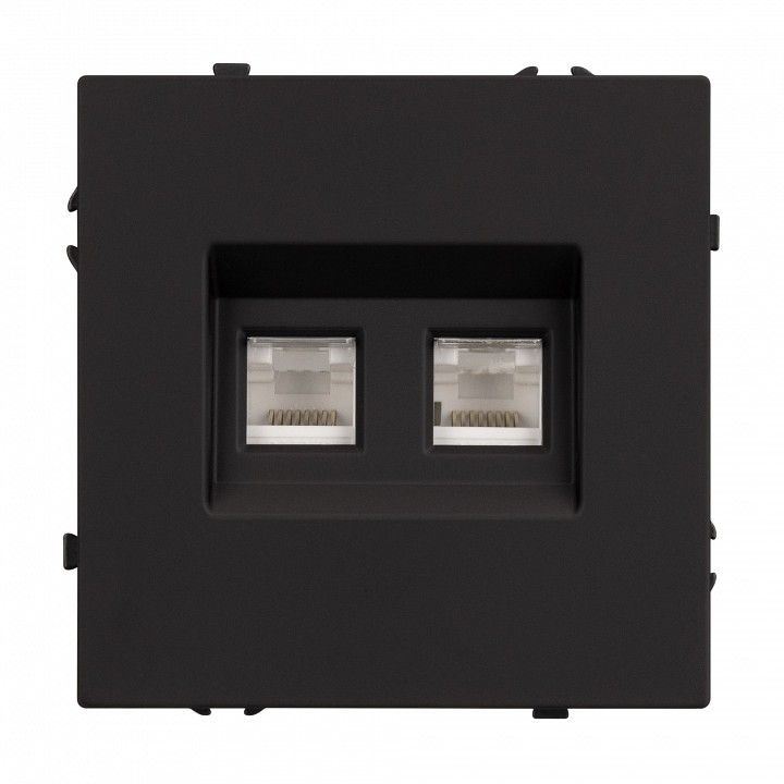 Розетка двойная Ethernet RJ-45 без рамки Arlight NOBE 054313(1)