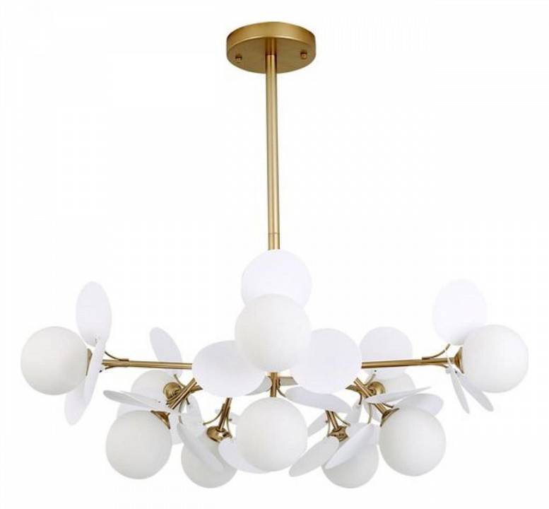 Люстра на штанге Arte Lamp Peacock 10 ламп A1369SP-10SG