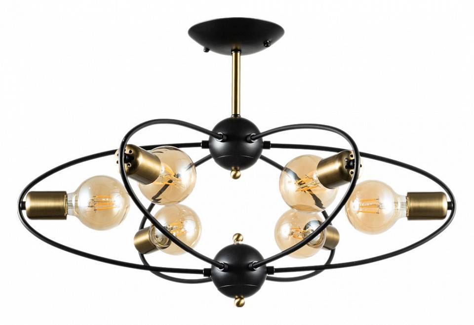 Люстра на штанге Arte Lamp Glasgow 6 ламп A1963PL-6BK