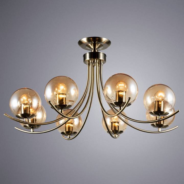Люстра на штанге Arte Lamp Scarlett 8 ламп A2715PL-8AB