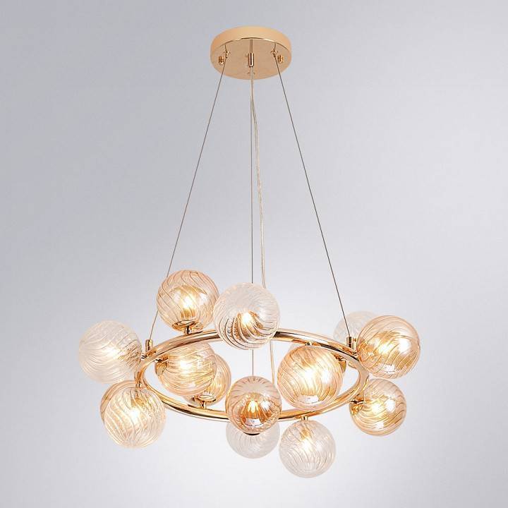 Подвесная люстра Arte Lamp Etereo 15 ламп A5261LM-15GO