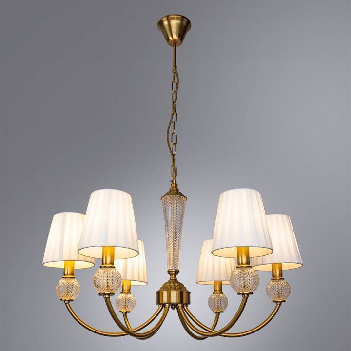Подвесная люстра Arte Lamp Gracie 6 ламп A7301LM-6PB