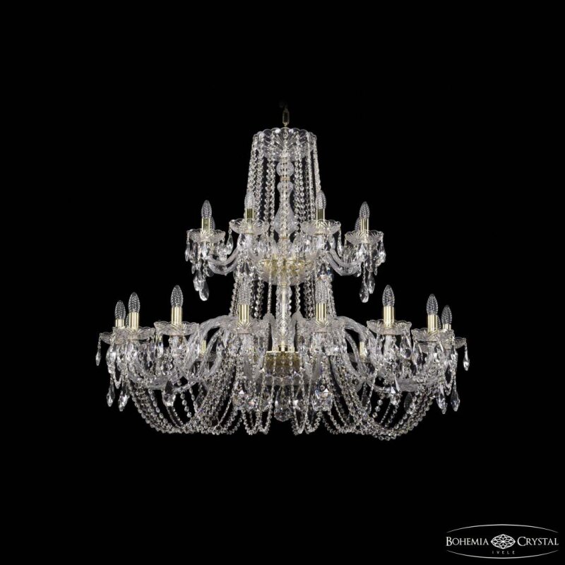 Подвесная люстра Bohemia Ivele Crystal 1402 1402/16+8/400/2d G