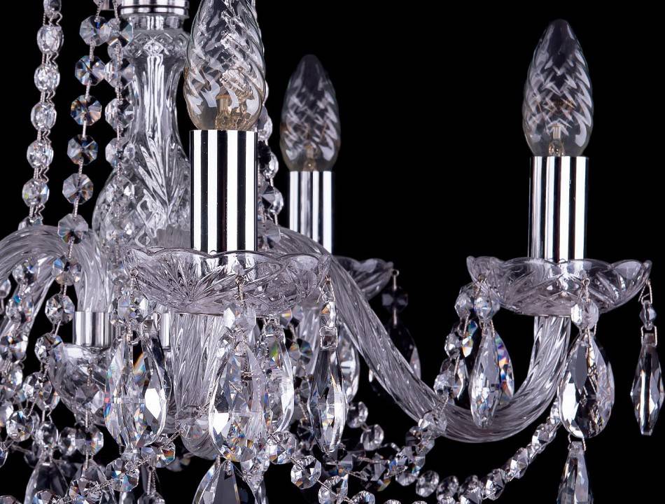 Подвесная люстра Bohemia Ivele Crystal 1402 1402/5/160/Ni