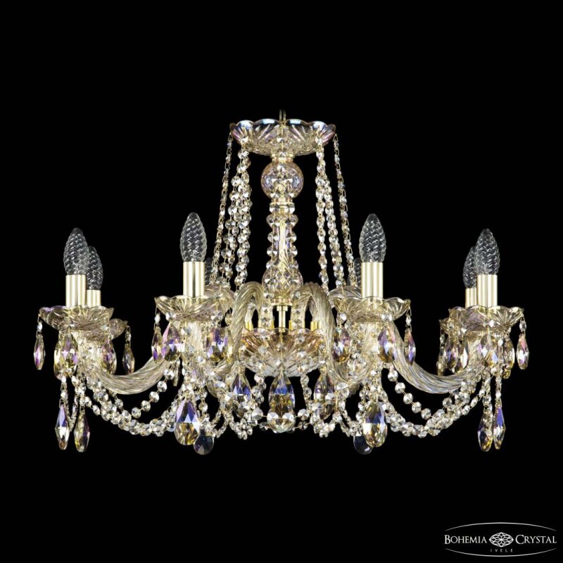 Подвесная люстра Bohemia Ivele Crystal 1402 1402/8/240 G M801