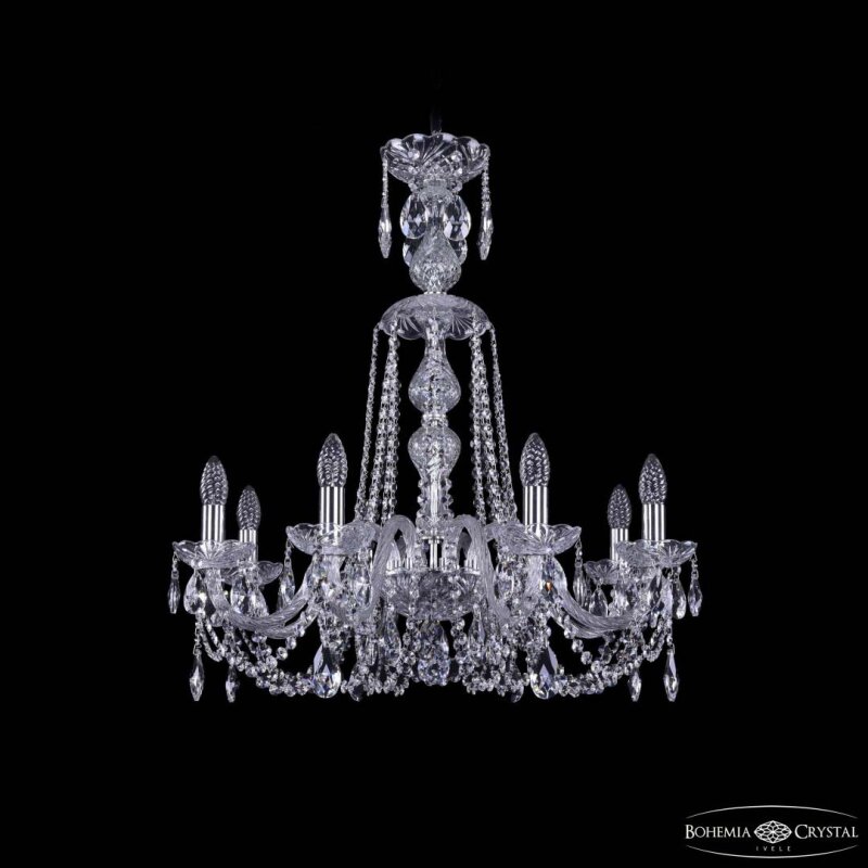 Подвесная люстра Bohemia Ivele Crystal 1402 1402/8/240/XL-73 Ni