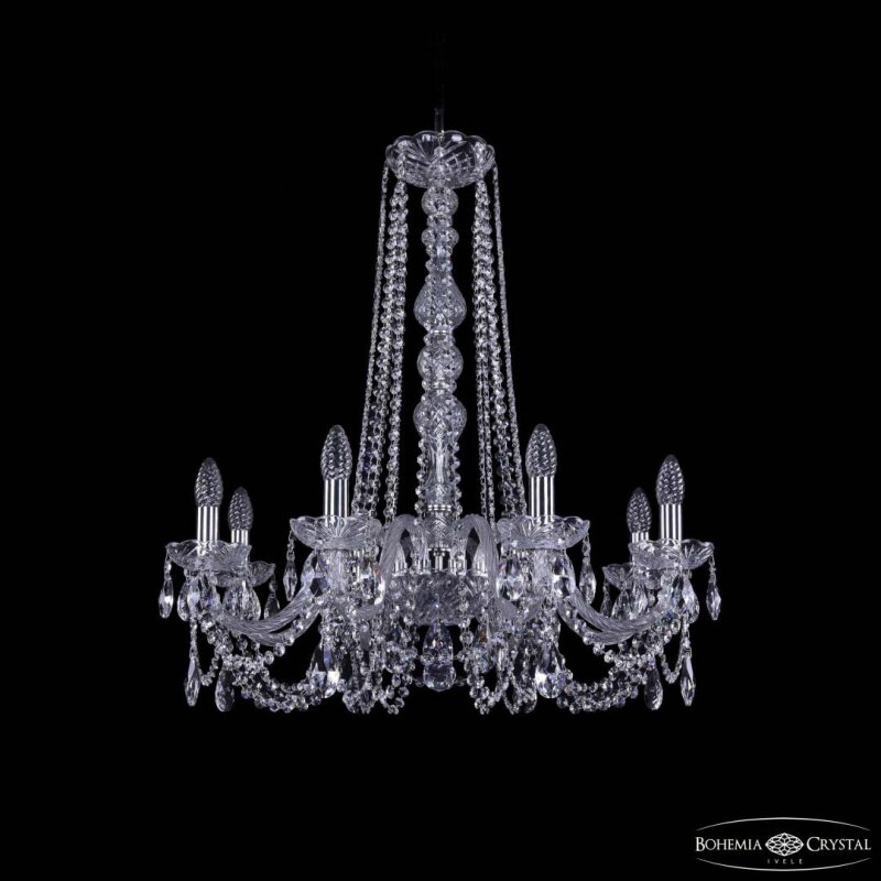 Подвесная люстра Bohemia Ivele Crystal 1402 1402/8/240/h-73 Ni