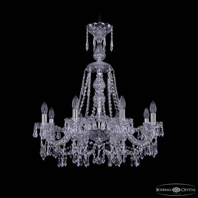 Подвесная люстра Bohemia Ivele Crystal 1403 1403/8/240/XL-75 Ni