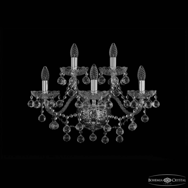 Бра Bohemia Ivele Crystal 1409 1409B/3+2/195/XL Ni