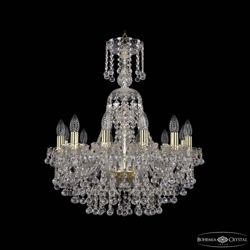 Подвесная люстра Bohemia Ivele Crystal 1409 1409/12/195/XL-68 G
