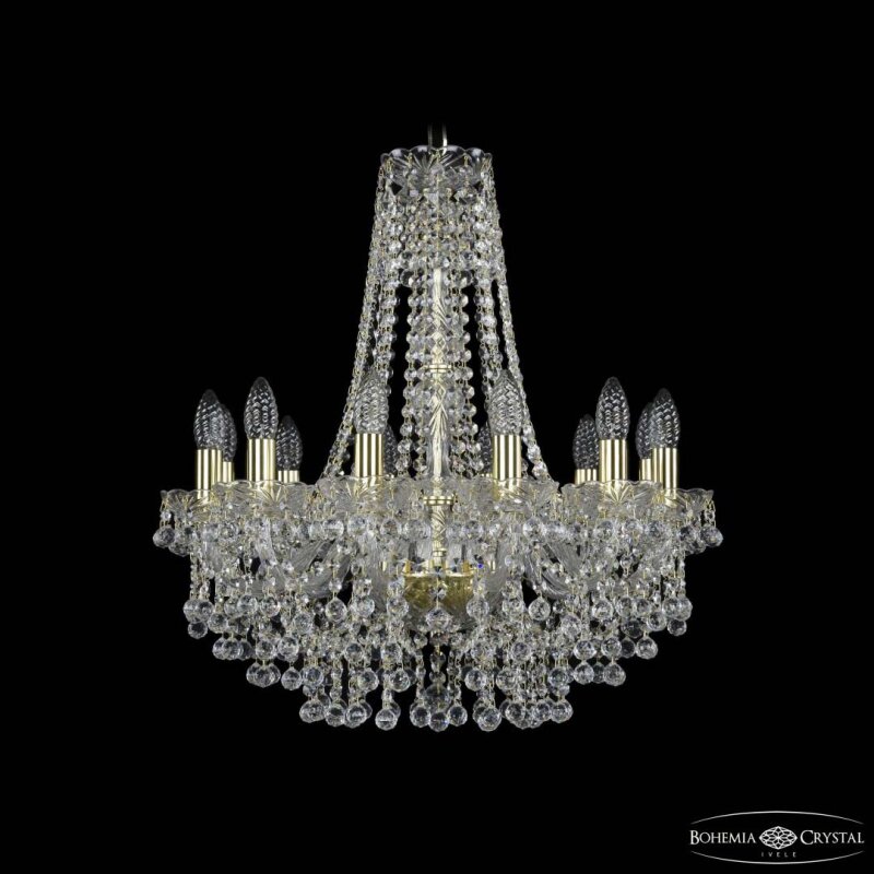 Подвесная люстра Bohemia Ivele Crystal 1409 1409/12/195/h-63 G