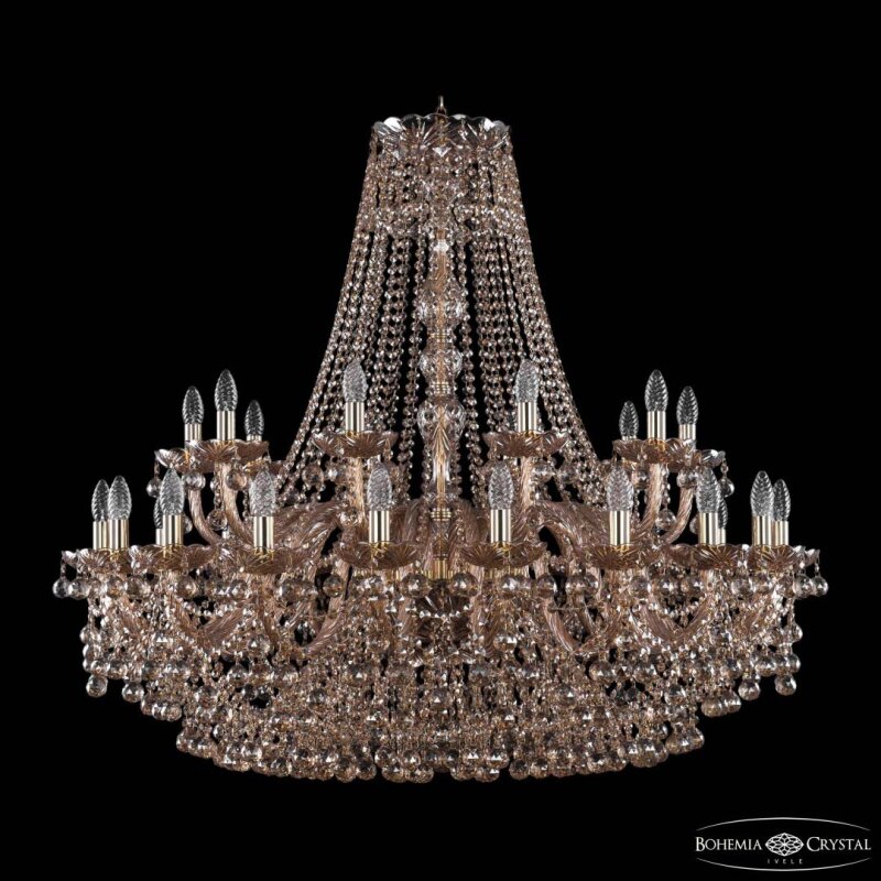 Подвесная люстра Bohemia Ivele Crystal 1409 1409/20+10/400 G M721