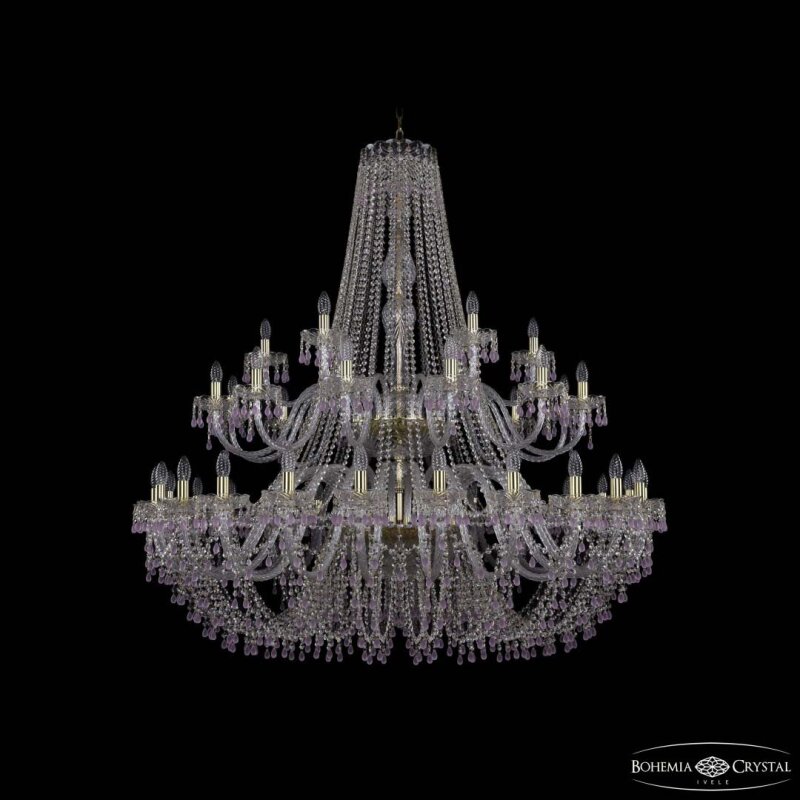 Подвесная люстра Bohemia Ivele Crystal 1410 1410/24+12+6/530/2d G V7010