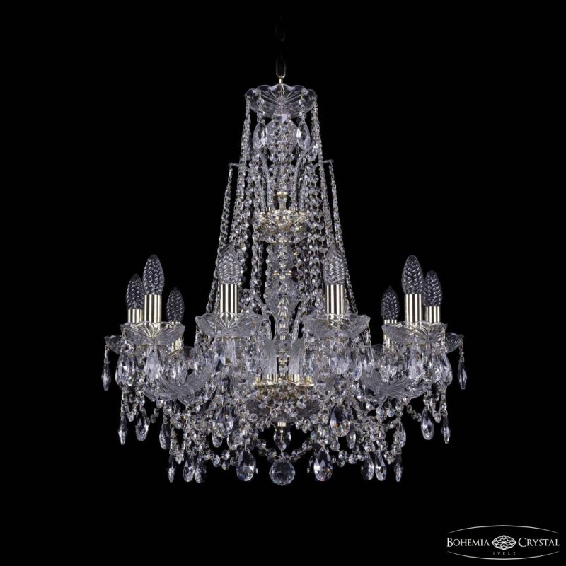 Подвесная люстра Bohemia Ivele Crystal 1411 1411/10/195/XL-65 G
