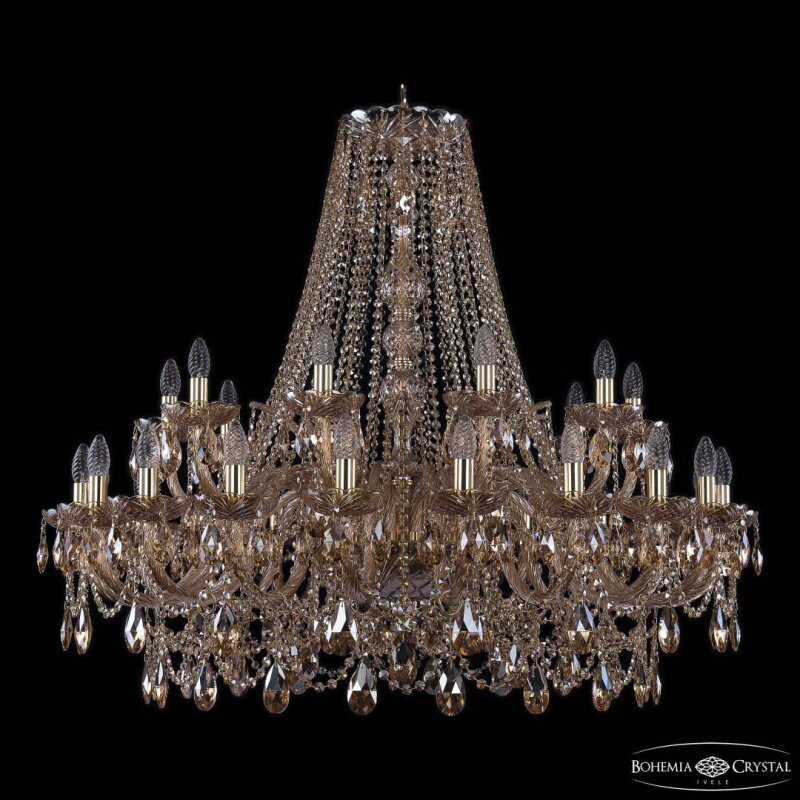 Подвесная люстра Bohemia Ivele Crystal 1411 1411/20+10/400 G M721