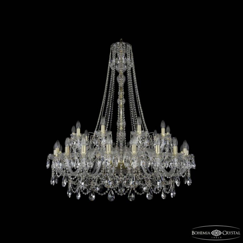 Подвесная люстра Bohemia Ivele Crystal 1411 1411/20+10/400/h-130 G