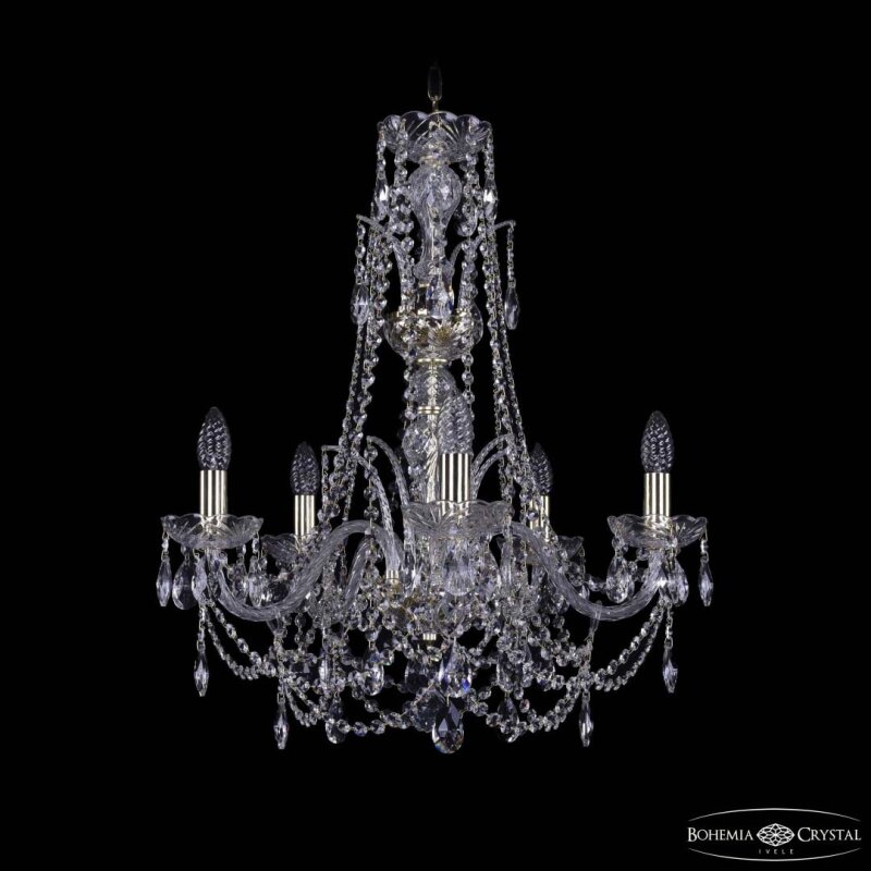 Подвесная люстра Bohemia Ivele Crystal 1411 1411/5/195/Xl-63 G
