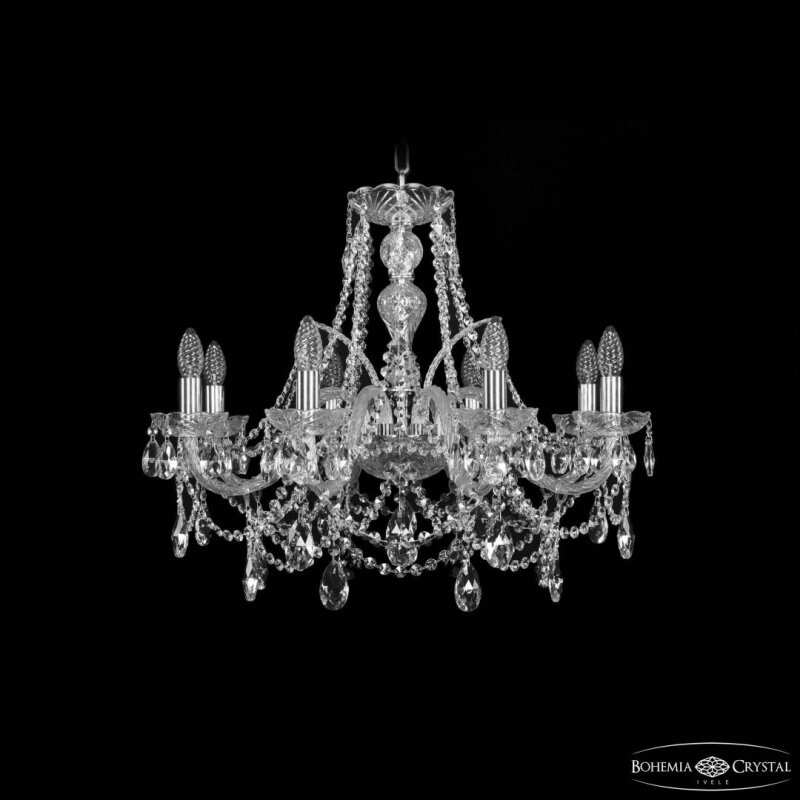 Подвесная люстра Bohemia Ivele Crystal 1411 1411/8/240 Ni