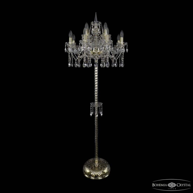 Торшер Bohemia Ivele Crystal 1413 1413T2/8+4/200-165 G