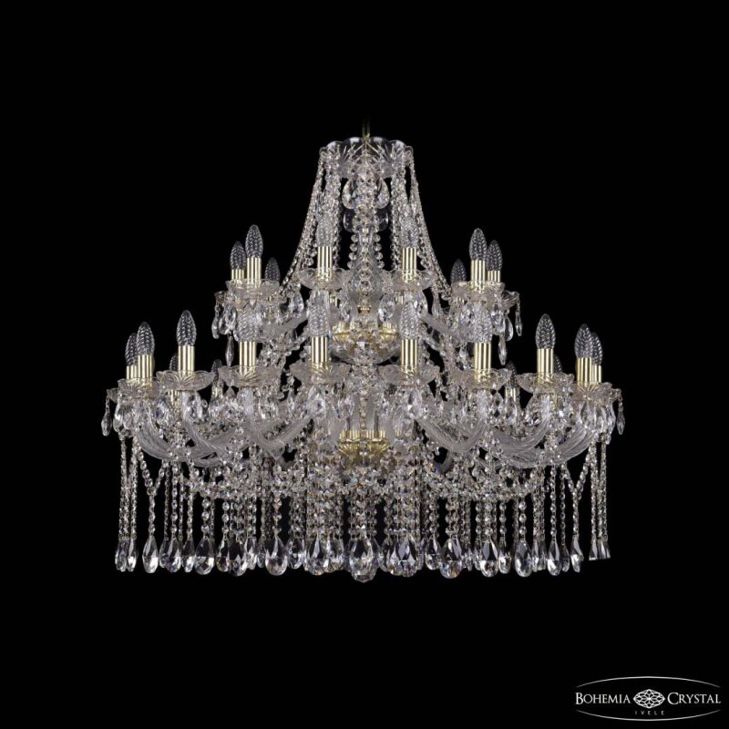 Подвесная люстра Bohemia Ivele Crystal 1413 1413/20+10/360/2d G