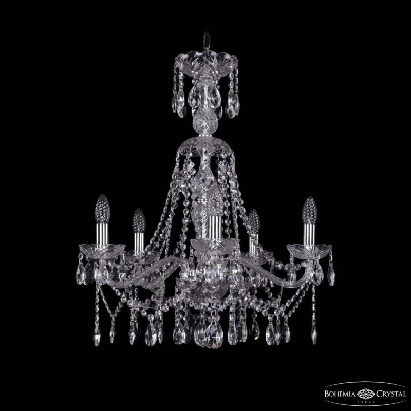 Подвесная люстра Bohemia Ivele Crystal 1413 1413/5/200/XL-66 Ni