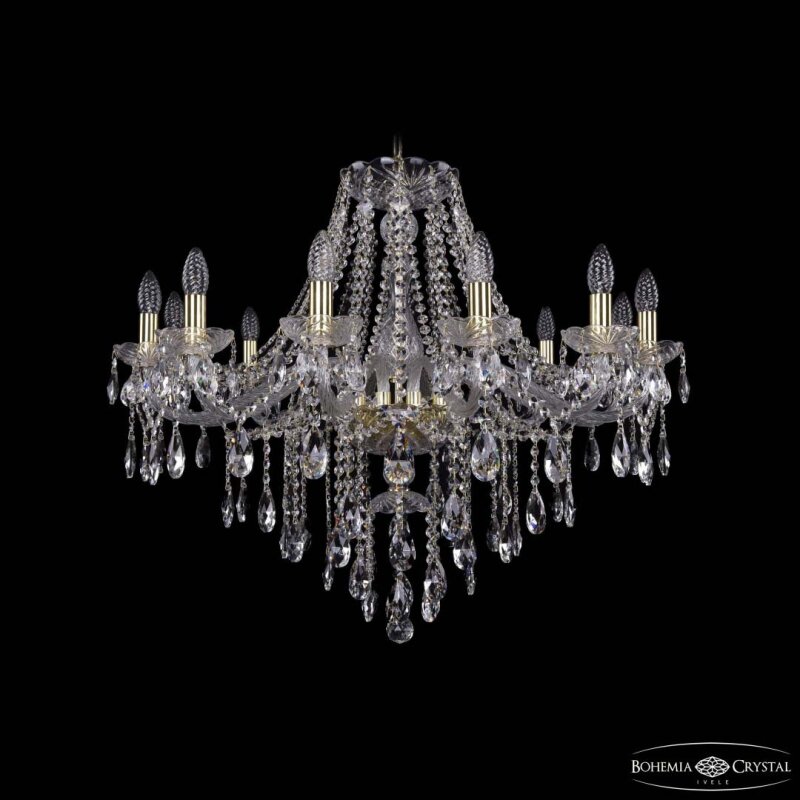 Подвесная люстра Bohemia Ivele Crystal 1415 1415/12/300 G