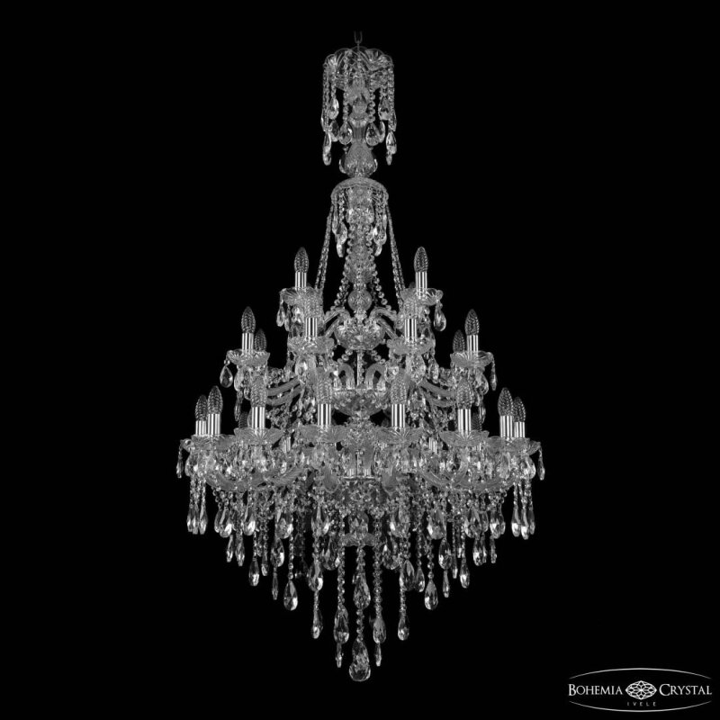Подвесная люстра Bohemia Ivele Crystal 1415 1415/16+8+4/300/XL-155/3d Ni