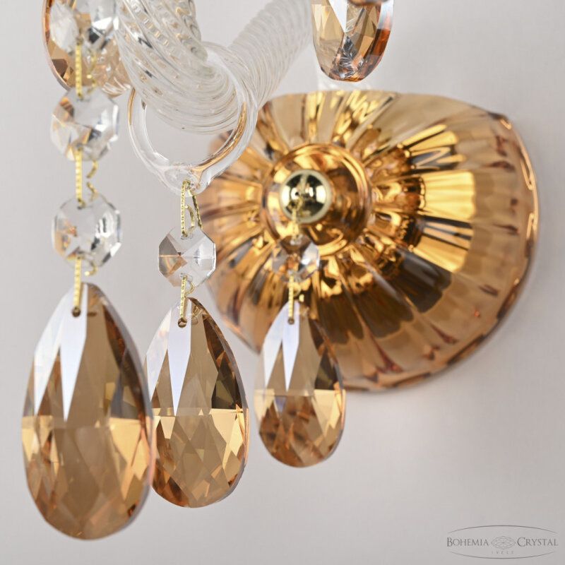 Бра Bohemia Ivele Crystal 5413 5413B/1/165 G Amber/M-1H K721
