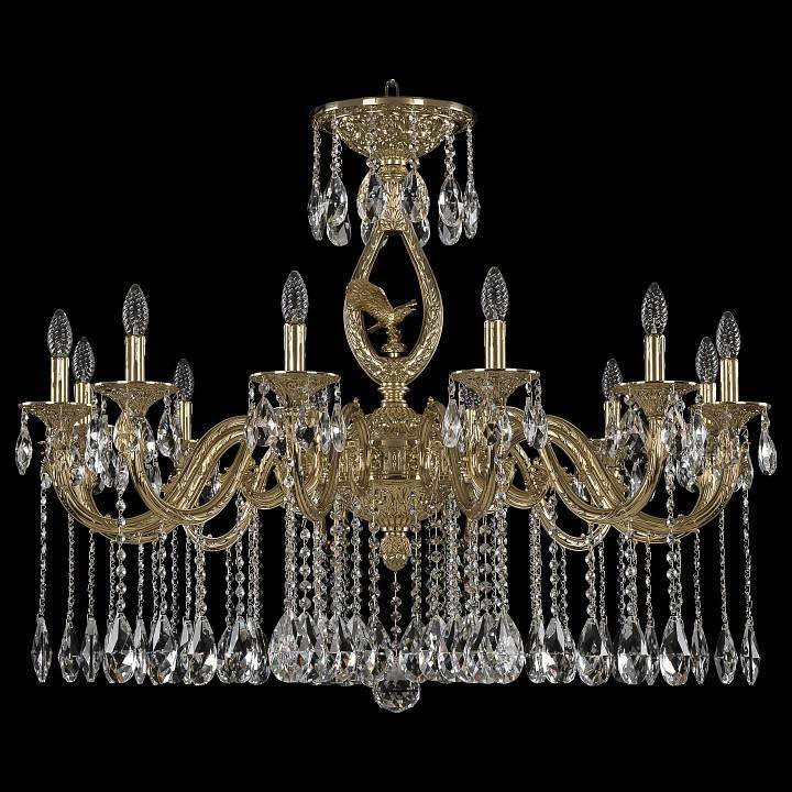 Подвесная люстра Bohemia Ivele Crystal 7101 71401/12/360 A G FE1S