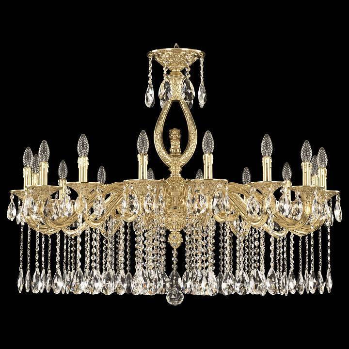 Подвесная люстра Bohemia Ivele Crystal 7102 71402/16/360 A G FL2M