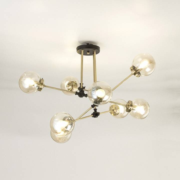 Люстра на штанге Citilux Планета 8хE27 CL105185