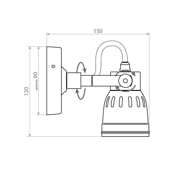 Бра уличный Covali 1x40 Вт E27 IP54 WL-50719