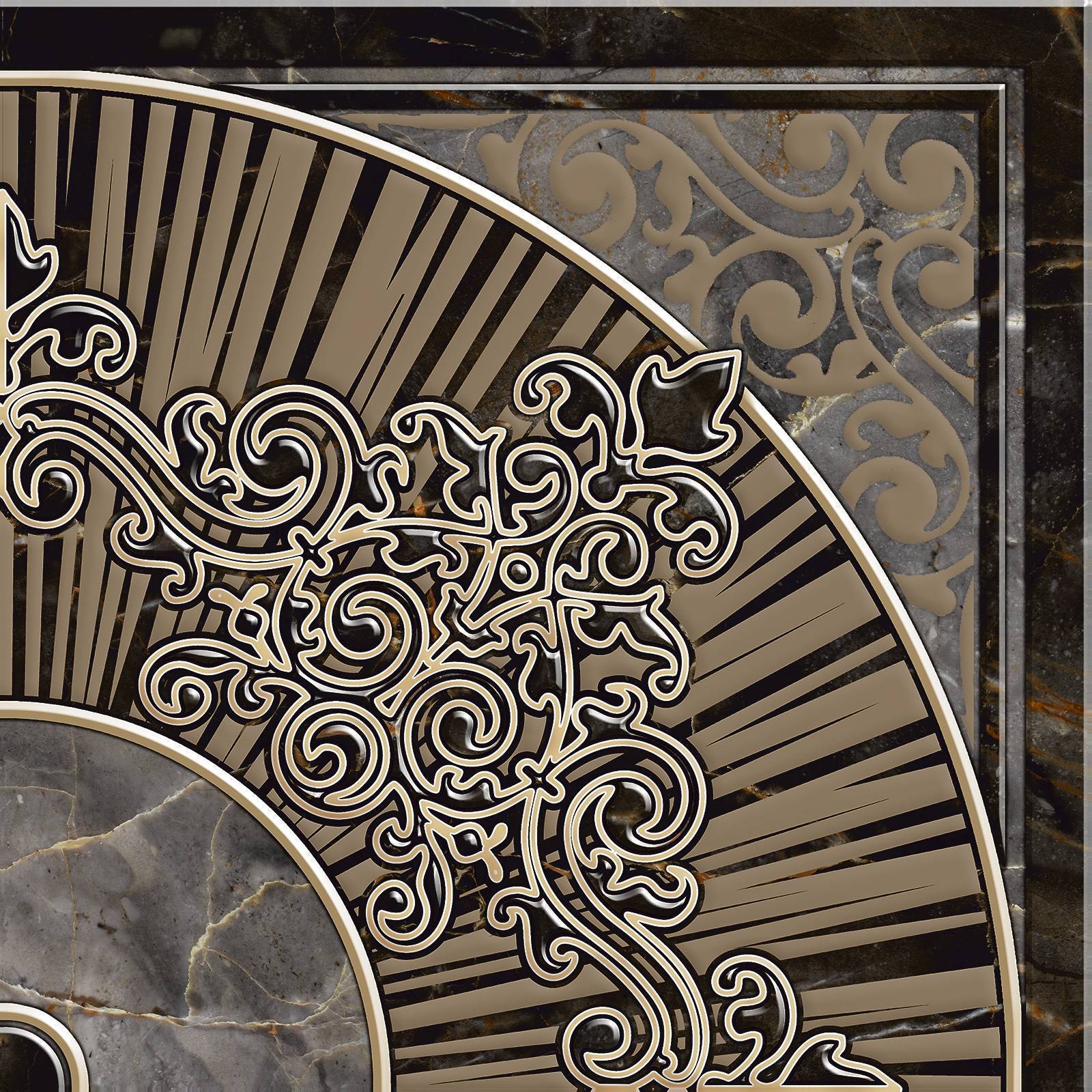 Декор Alma Ceramica Mitra 418х418х8.5 мм DFU03MIT427