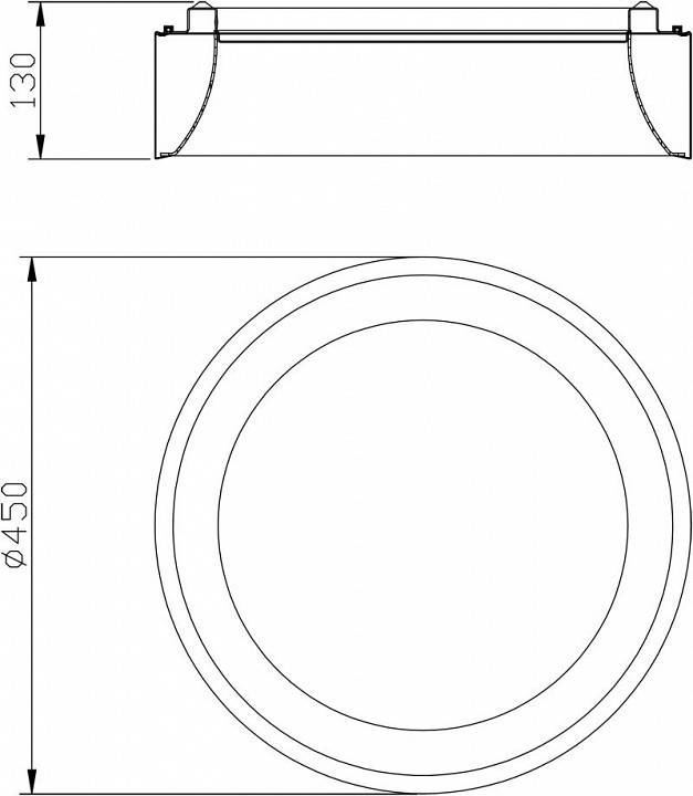 Накладной светильник Deko-Light Sculptoris 45 27 Вт 3000K серебристый 348104