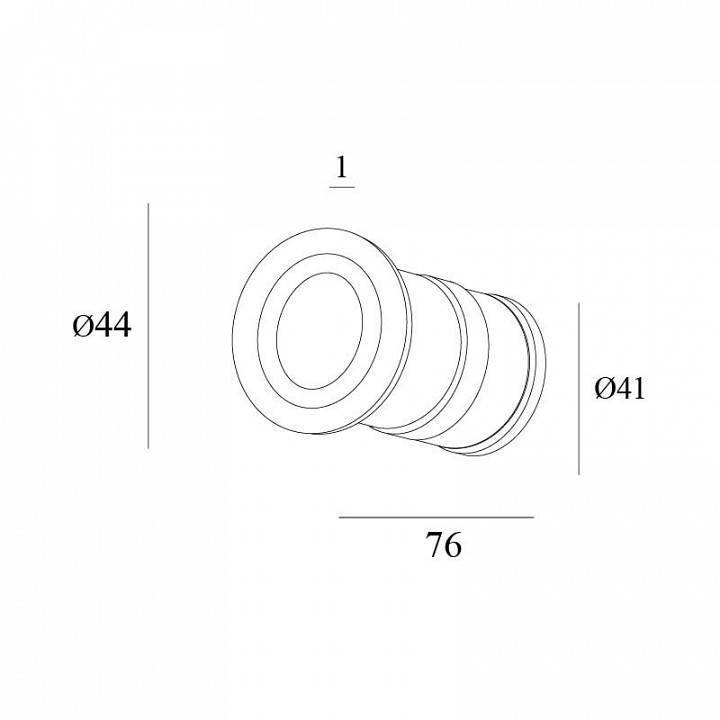 Встраиваемый светильник Denkirs DK1016 DK1015-BK