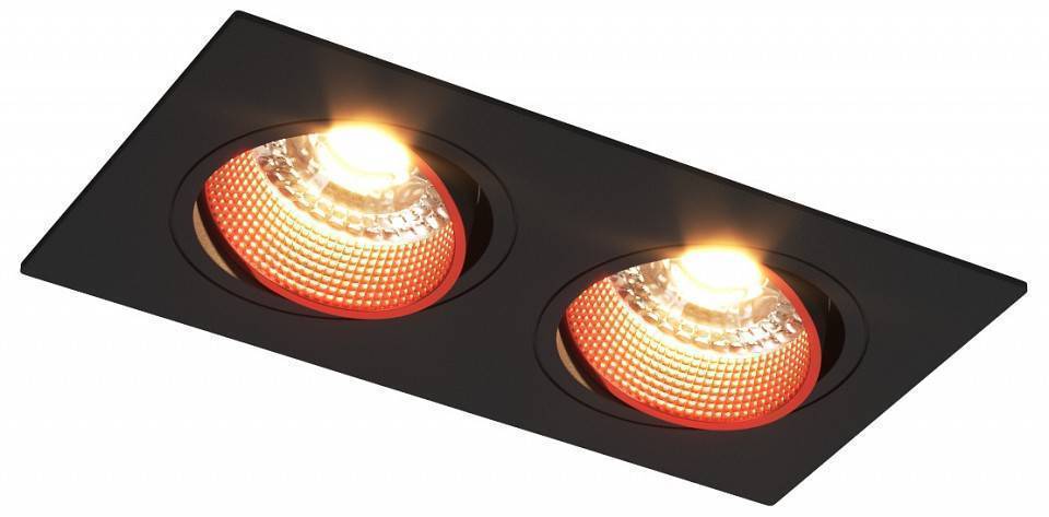 Встраиваемый светильник Denkirs DK3072-BK+RD